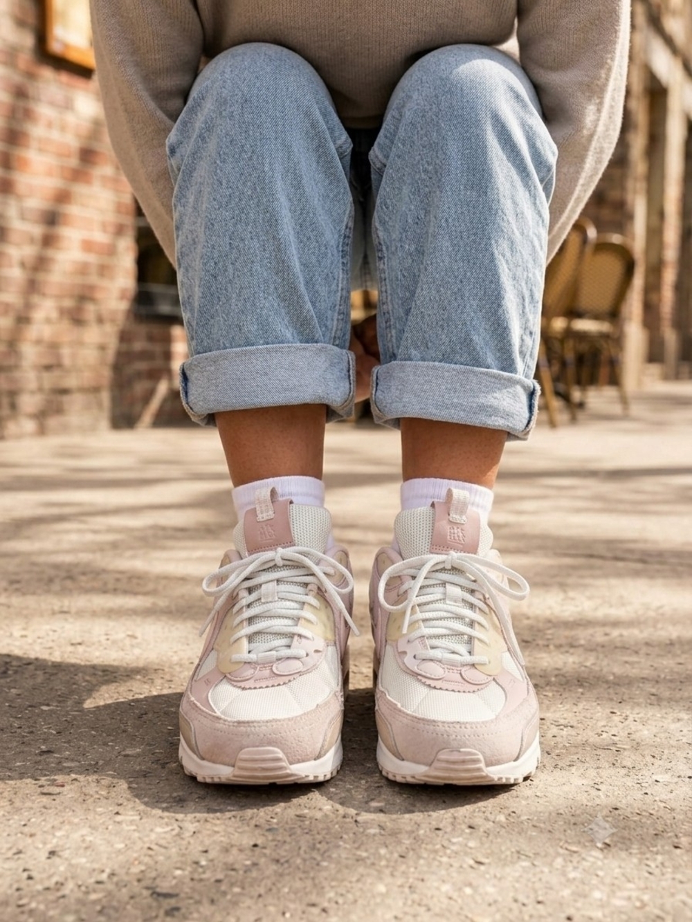 Nike Air Max Futura  Women's Pale Pink and Cream Fashion Sneaker